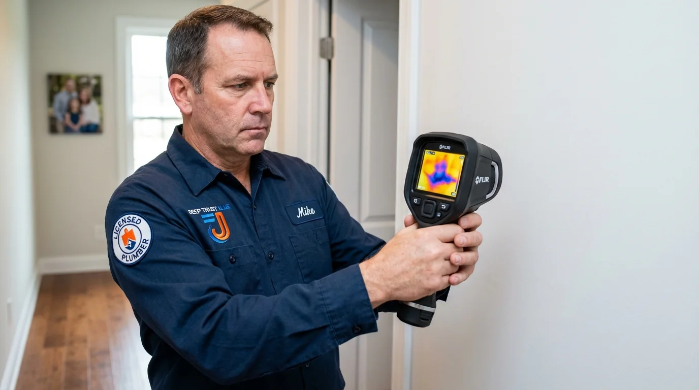 Thermal imaging leak detection by Johns Plumbing LLC in Livingston Manor